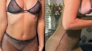 NEW VIDEO: Vicky Stark Nude Try On Glittery Outfit Leaked Video | celebwhore